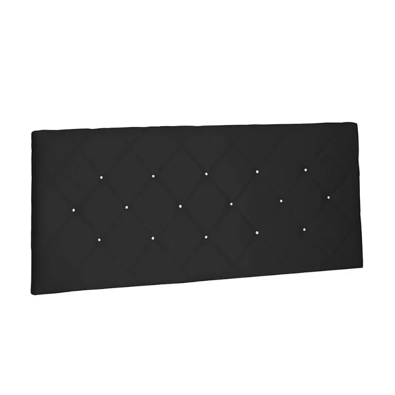 Cabeceira Painel Tânia Para Cama Box Casal 140 cm Suede Preto - D'Rossi - DRossi