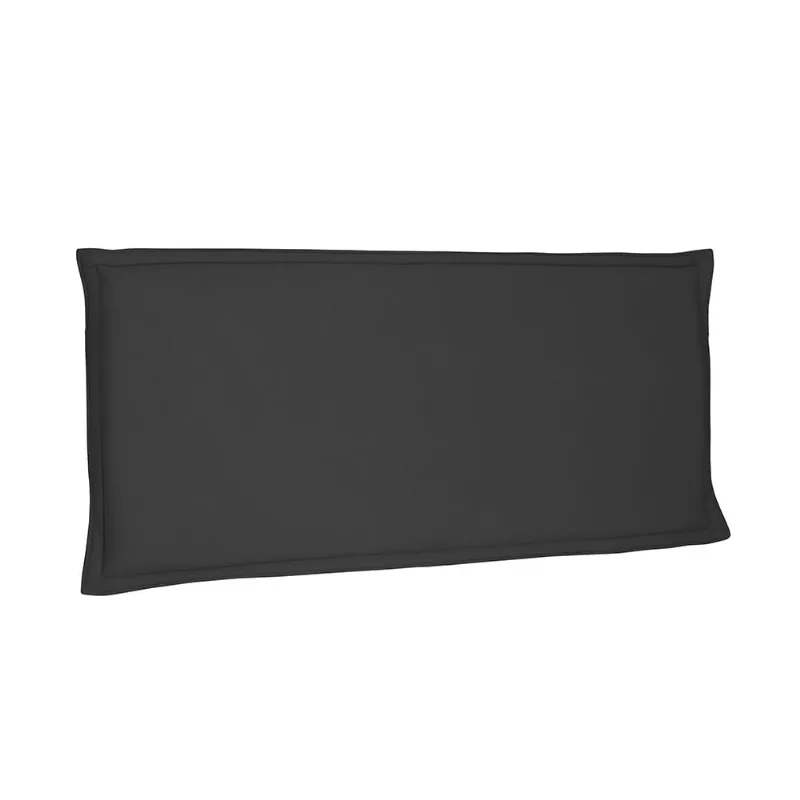 Cabeceira Painel Garden Para Cama Box Queen 160 cm Suede Preto- D'Rossi