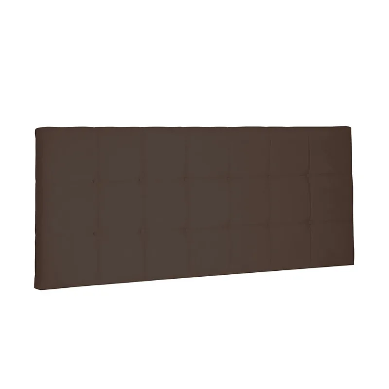 Cabeceira Painel Verona Para Cama Box Solteiro 90 cm Suede Café - D'Rossi