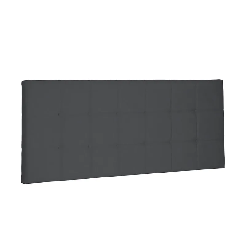 Cabeceira Painel Verona Para Cama Box Solteiro 90 cm Suede Cinza - D'Rossi