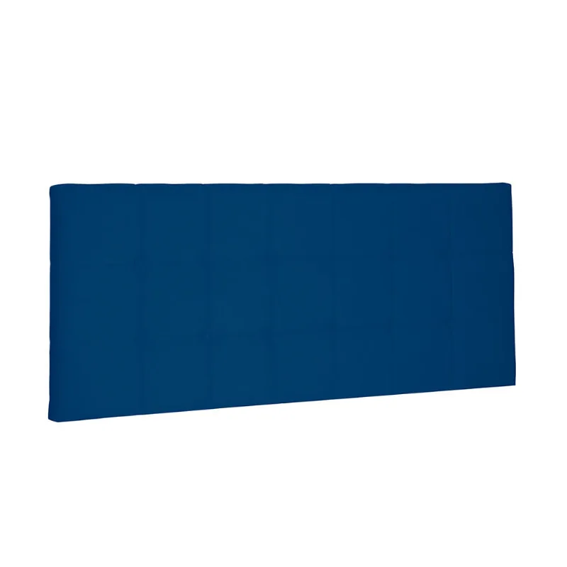 Cabeceira Painel Verona Para Cama Box Casal 140 cm Suede Azul Marinho - D'Rossi
