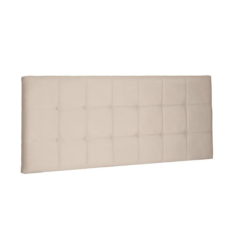 Cabeceira Painel Verona Para Cama Box Casal 140 cm Suede Bege - D'Rossi - DRossi