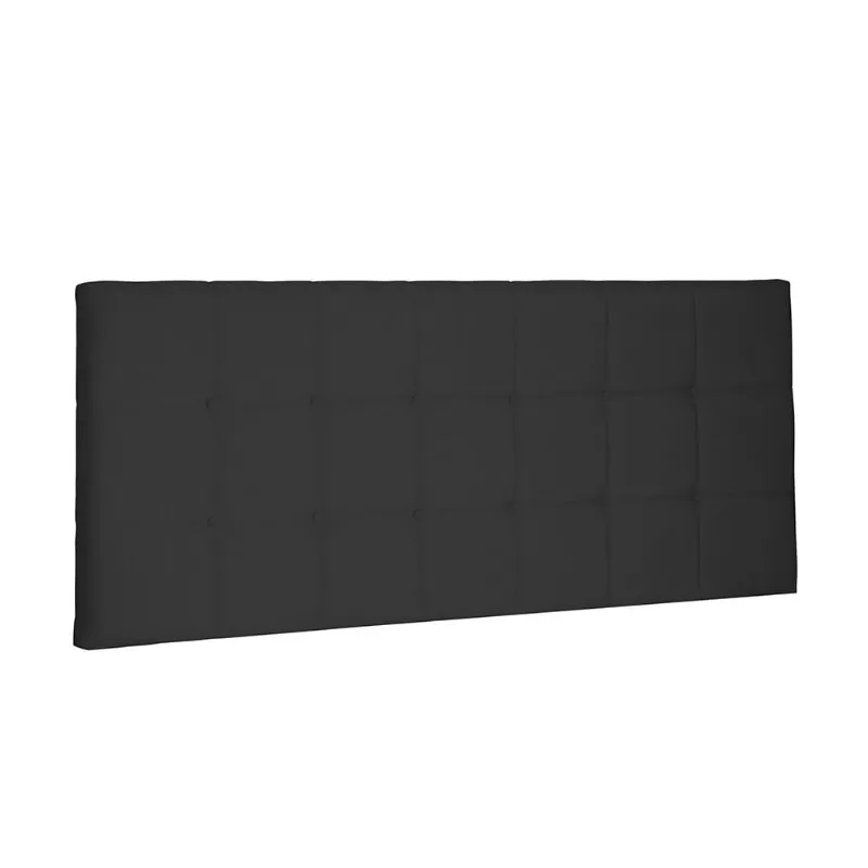 Cabeceira Painel Verona Para Cama Box Casal 140 cm Suede Preto - D'Rossi