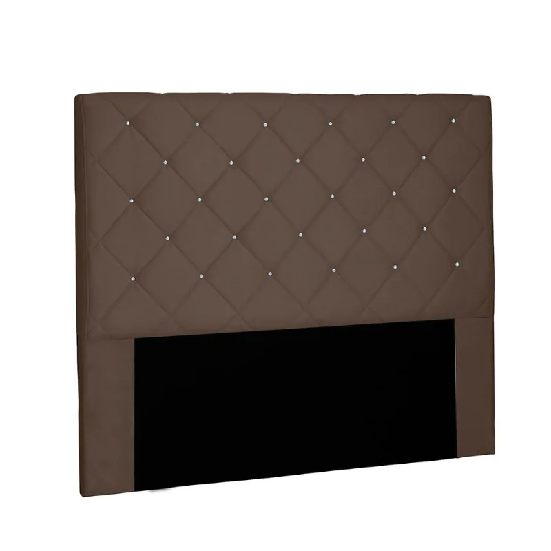 Cabeceira Tania Para Cama Box King 195 cm Suede Caramelo - D'Rossi