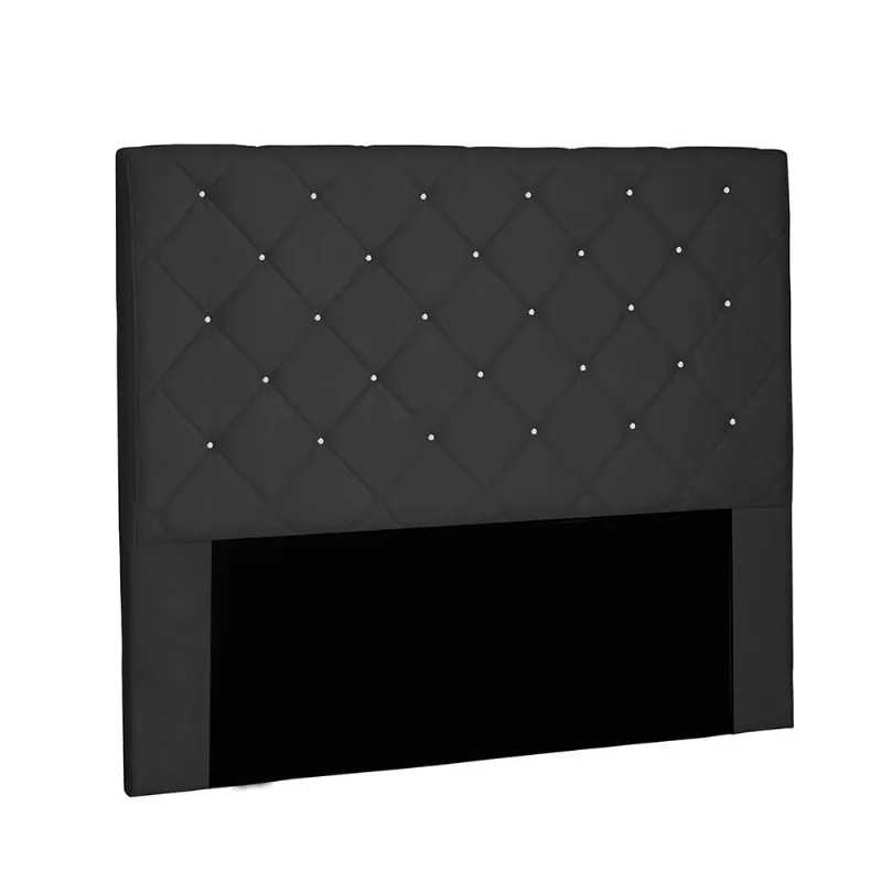 Cabeceira Tania Para Cama Box King 195 cm Suede Preto - D'Rossi