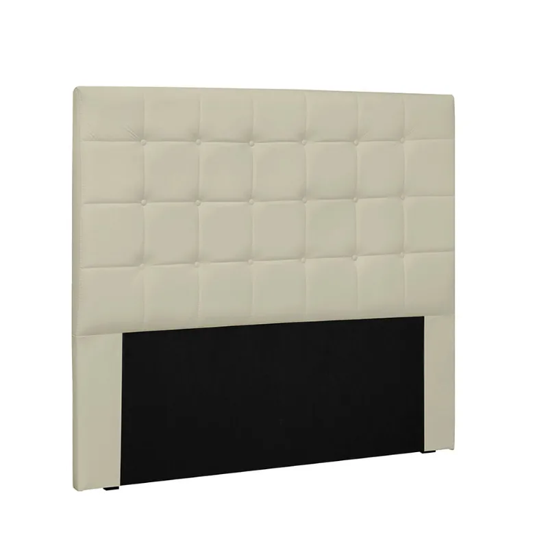 Cabeceira Verona Para Cama Box King 195 cm Corino Bege - D'Rossi - DRossi