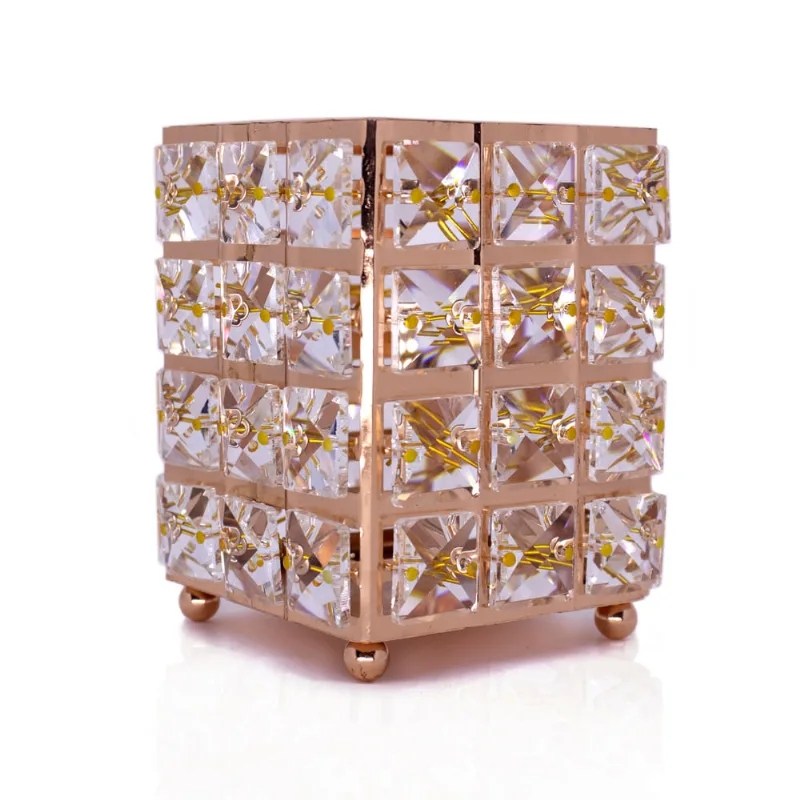 Porta Objeto Decorativo Dourado de Cobre 12x09x09 indo Decorar - D'Rossi