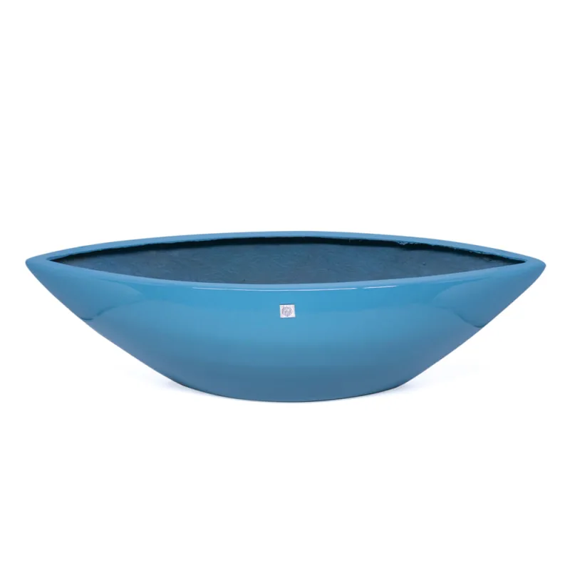 Vaso Decorativo Barca Azul Turquesa 17x63x17 Cm - D'Rossi - DRossi - Casa E Construção