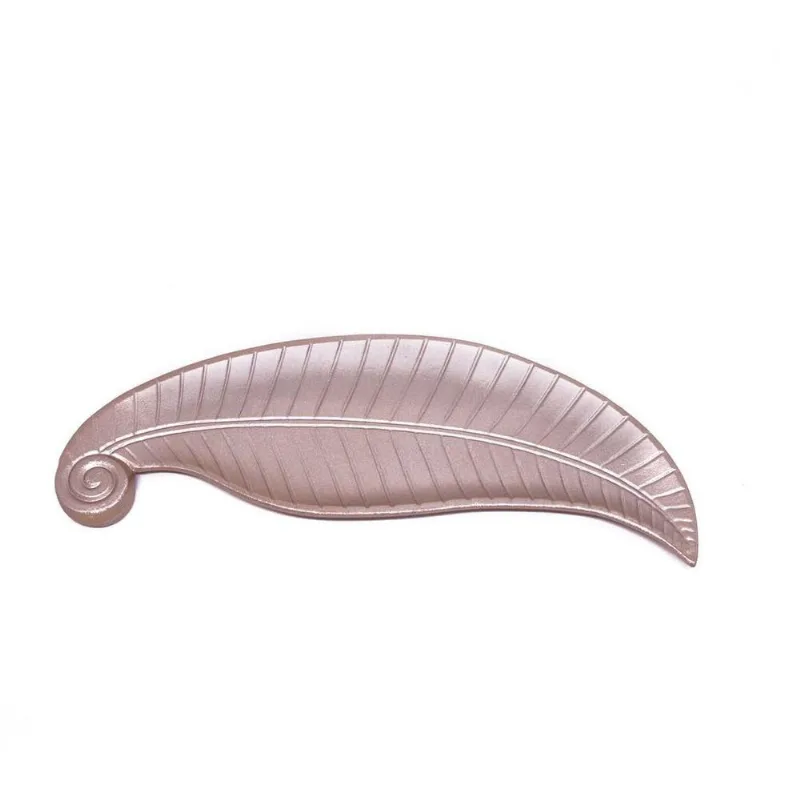 Bandeja Decorativa De Madeira Folha Rose 2X35X13cm - DRossi