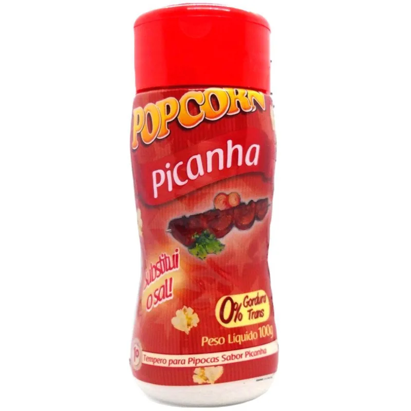 Combo 3 Temperos Pipoca Popcorn Sabores Picanha, Calabresa E - Não Informado - Mercearia