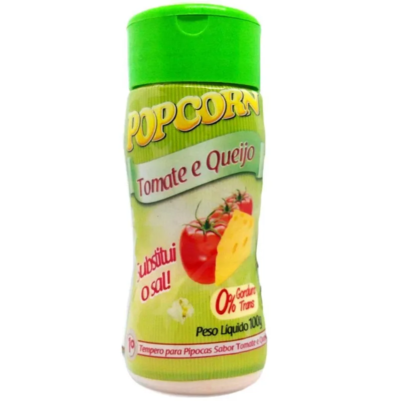 Combo 3 Temperos Pipoca Popcorn Sabores Tomate E Queijo,