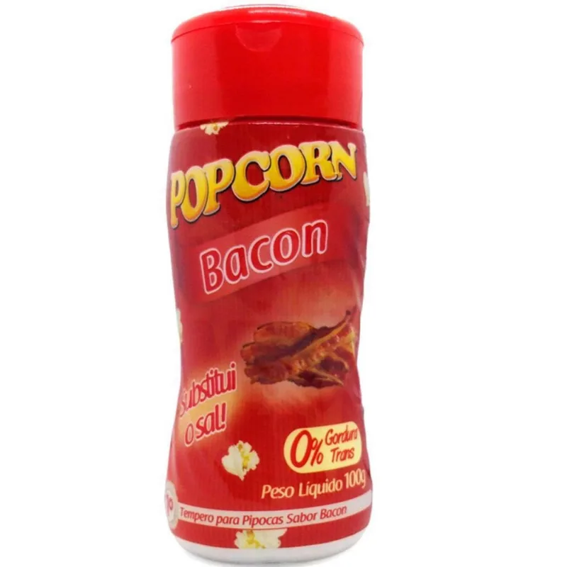 Combo 3 Temperos Pipoca Popcorn Sabores Bacon, Presunto E