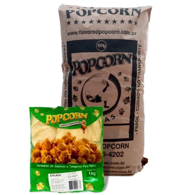 Caramelo Para Pipoca Doce - Sabor Banana 10Kg