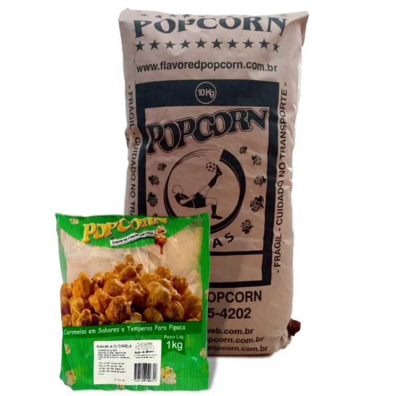 Caramelo Para Pipoca Doce - Sabor Banana Caramelada 10Kg