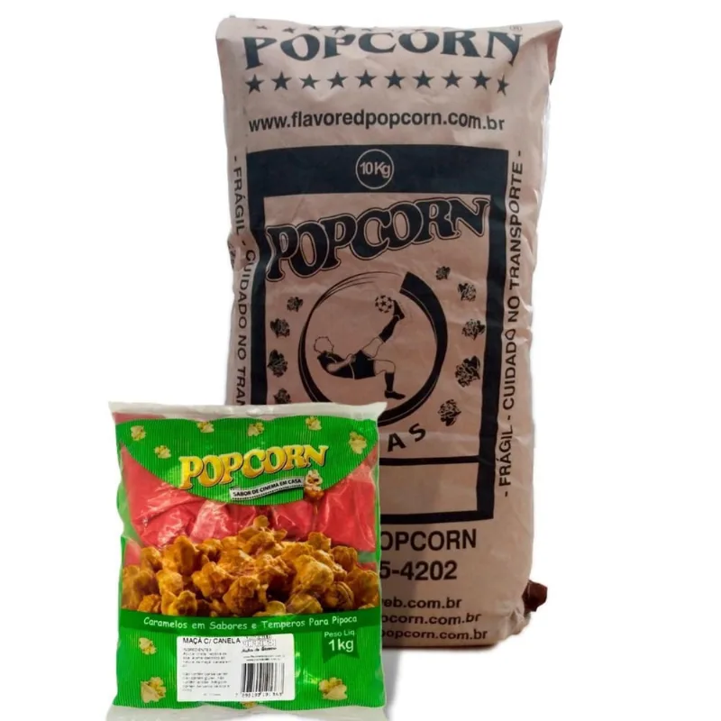 Caramelo Para Pipoca Doce - Sabor Maça Com Canela 10Kg