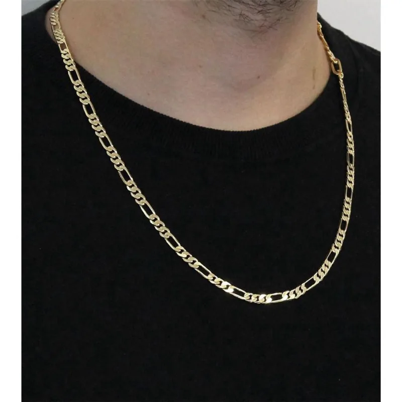 Corrente Folheada A Ouro Tudo Joias 18K Elo 3X1 6Mm