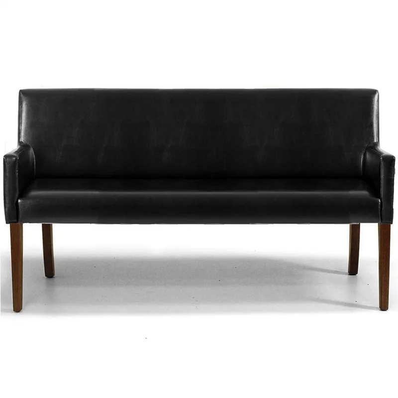 Namoradeira Decorativa Joy Base Fixa 02 Lugares 140cm Corano Black - Nexta Casa - Nexta Casa