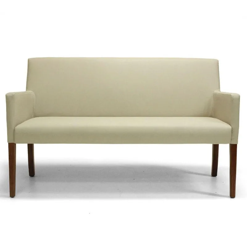 Namoradeira Decorativa Joy Base Fixa 02 Lugares 140cm Corano Creme - Nexta Casa - Nexta Casa