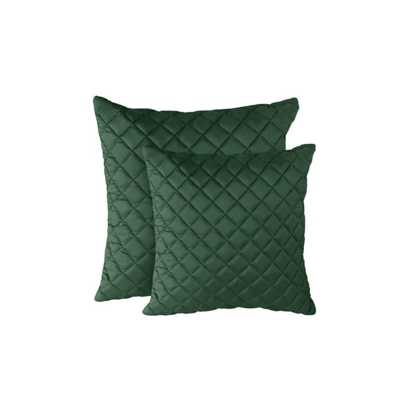 Kit 2 Almofadas Tressê 50x50cm E 40x40cm Veludo Verde - Nexta Casa - Nexta Casa