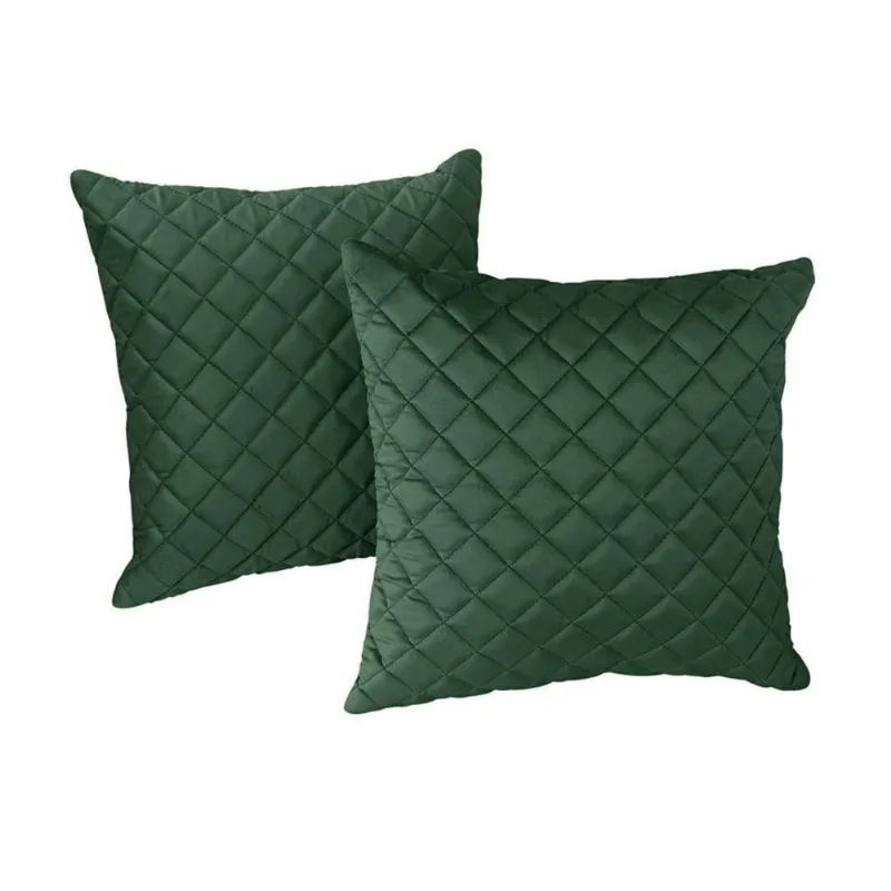 Kit 2 Almofadas Tressê 50x50cm Veludo Verde - Nexta Casa - Nexta Casa