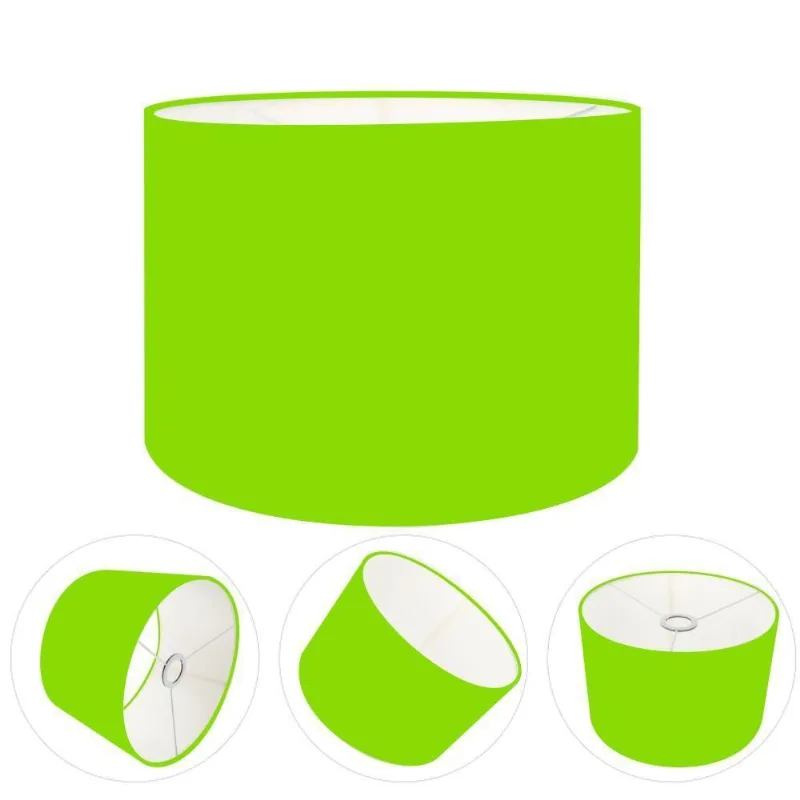 Cúpula Abajur Cilíndrica Cp-7022 ø45x30cm Verde Limão - Vivare Brasil Iluminação