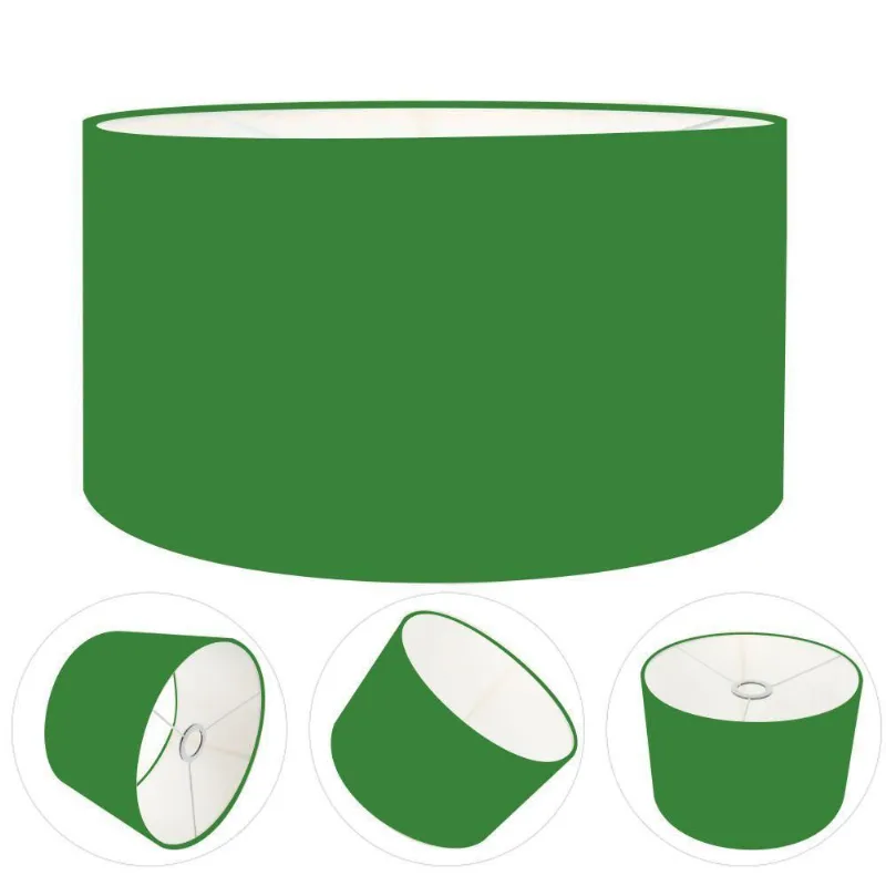 Cúpula Abajur Cilíndrica Cp-7024 ø50x25cm Verde Folha - Vivare Brasil Iluminação