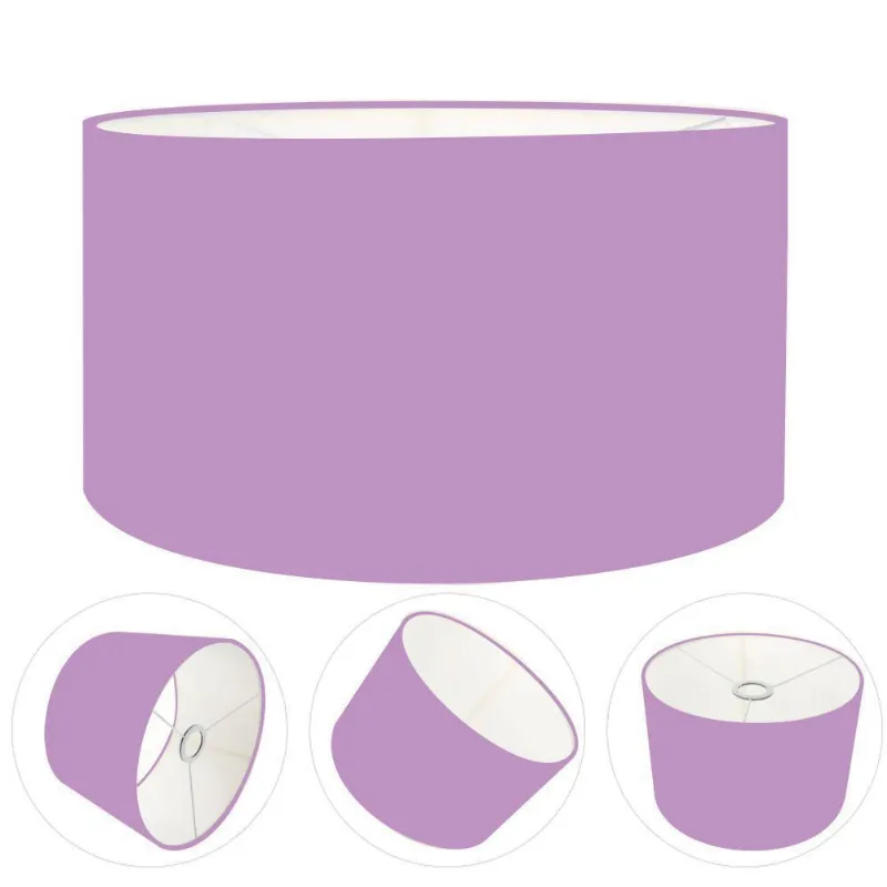 Cúpula Abajur Cilíndrica Cp-7026 ø55x25cm Lillás - Vivare Brasil Iluminação