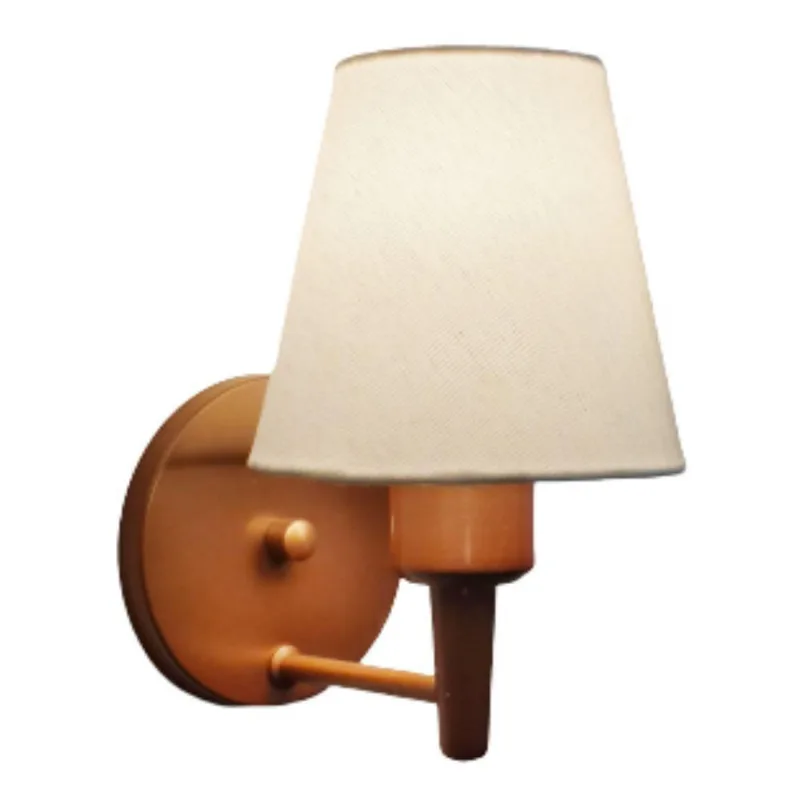 Arandela Cone Md-2004 Base Cobre Cúpula Em Tecido 14-14x07cm Branco - Bivolt - Vivare Brasil Iluminação