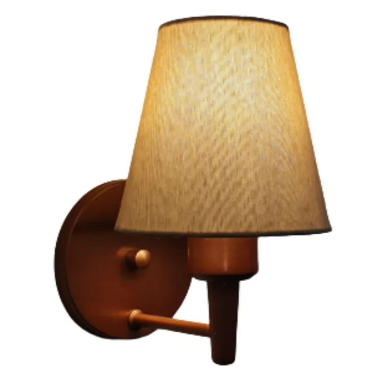 Arandela Cone Md-2004 Base Cobre Cúpula Em Tecido 14-14x07cm Palha - Bivolt - Vivare Brasil Iluminação