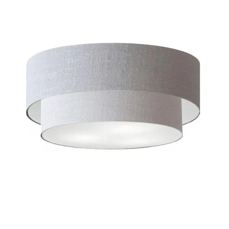 Plafon Para Sala Cilíndrico Sl-3021 Cúpula Cor Rústico Cinza - Vivare Brasil Iluminação