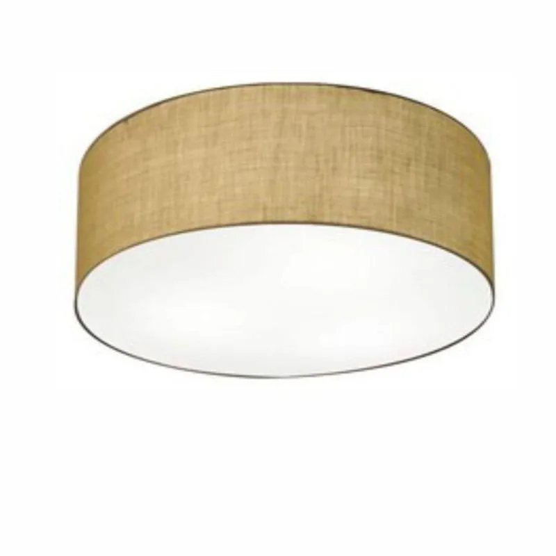 Plafon Para Sala Cilíndrico Sl-3047 Cúpula Cor Palha - Vivare Brasil Iluminação
