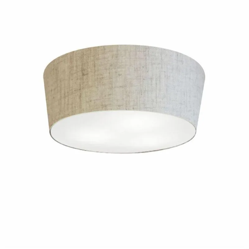 Plafon Para Sala Cone Sl-3003 Cúpula Cor Rústico Bege - Vivare Brasil Iluminação