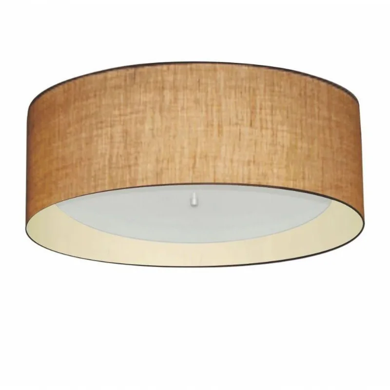 Plafon De Sobrepor Cilíndrico Sp-3008 Cúpula Cor Palha Bege