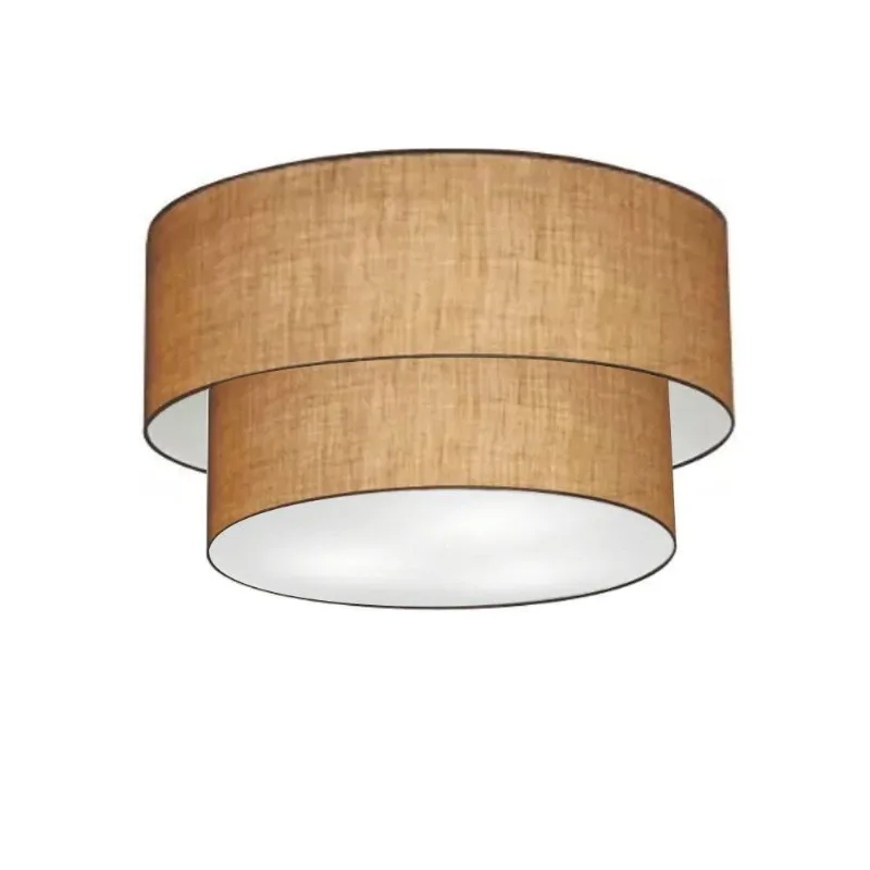 Plafon De Sobrepor Cilíndrico Sp-3045 Cúpula Cor Palha - Vivare Brasil Iluminação