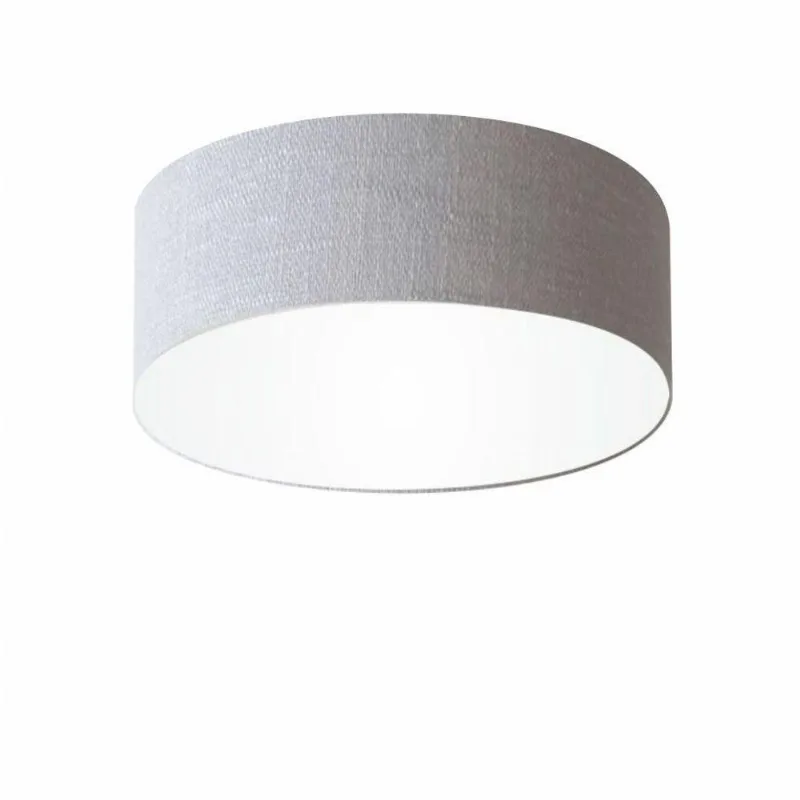 Plafon De Sobrepor Cilíndrico Sp-3046 Cúpula Cor Rústico Cinza - Vivare Brasil Iluminação
