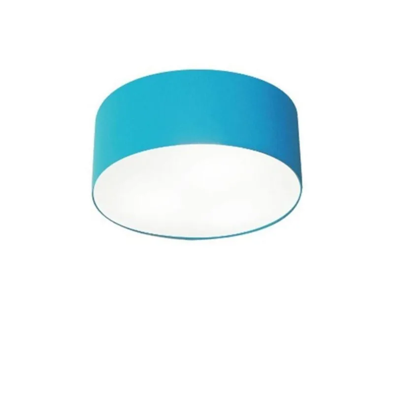 Plafon Para Banheiro Cilíndrico Sb-3010 Cúpula Cor Azul Turquesa - Vivare Brasil Iluminação