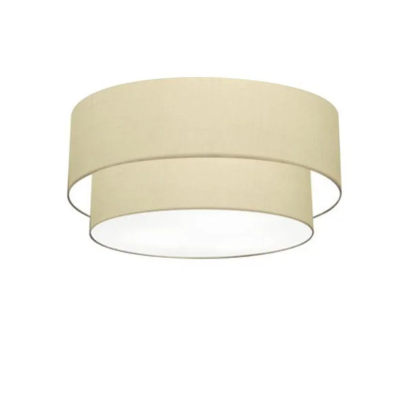 Plafon Para Banheiro Cilíndrico Sb-3017 Cúpula Cor Algodão Crú - Vivare Brasil Iluminação
