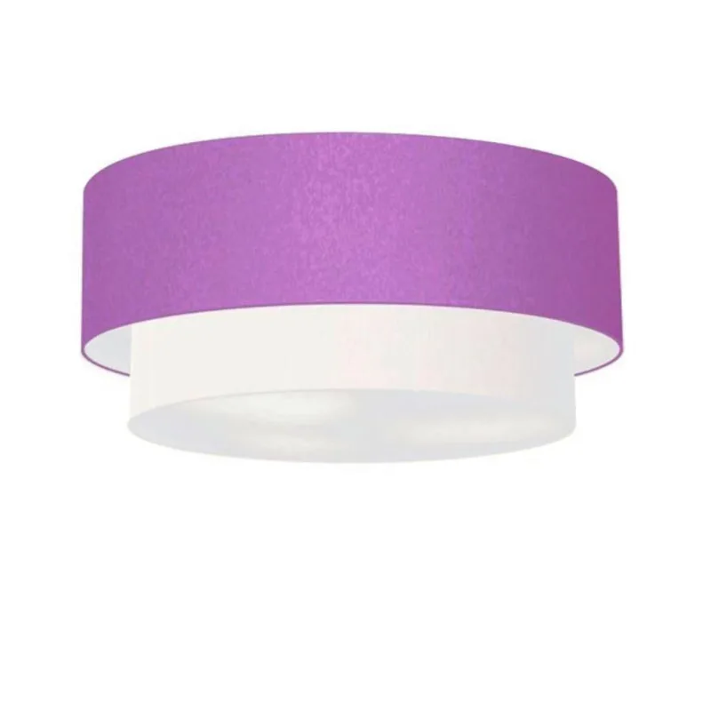 Plafon Para Banheiro Cilíndrico Sb-3024 Cúpula Cor Lilás Branco - Vivare Brasil Iluminação