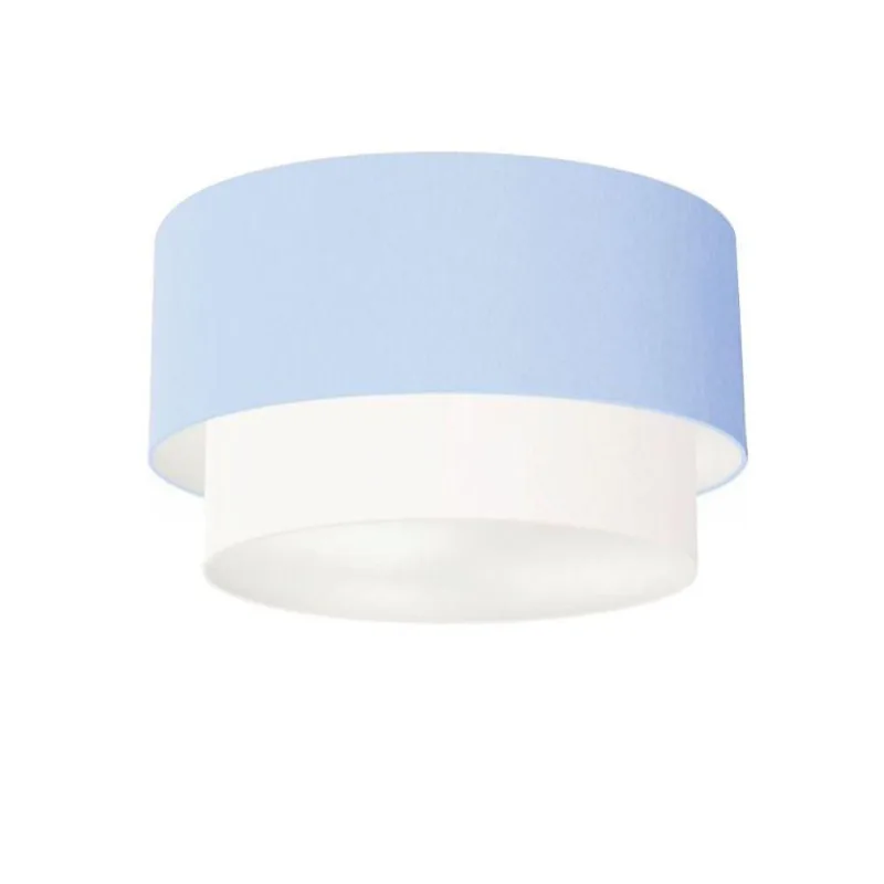 Plafon Para Banheiro Cilíndrico Sb-3045 Cúpula Cor Azul Bebê Branco - Vivare Brasil Iluminação