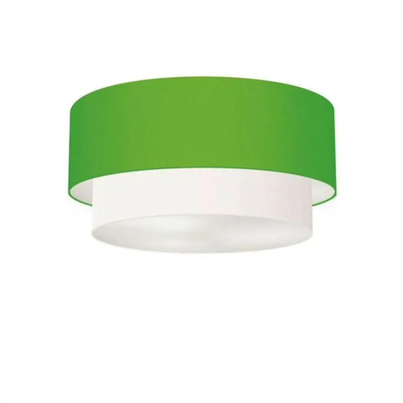 Plafon Para Banheiro Cilíndrico Sb-3062 Cúpula Cor Verde Limão Branco - Vivare Brasil Iluminação