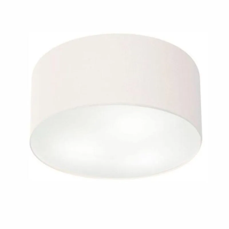 Plafon Para Quarto Cilíndrico Sq-3047 Cúpula Cor Branco - Vivare Brasil Iluminação