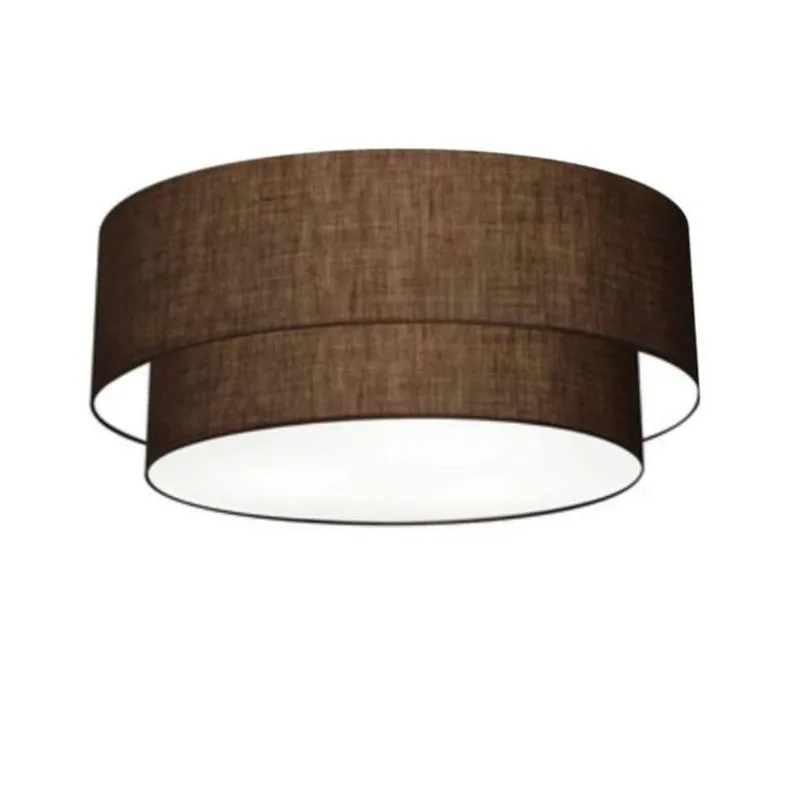 Plafon Para Quarto Cilíndrico Sq-3064 Cúpula Cor Café - Vivare Brasil Iluminação