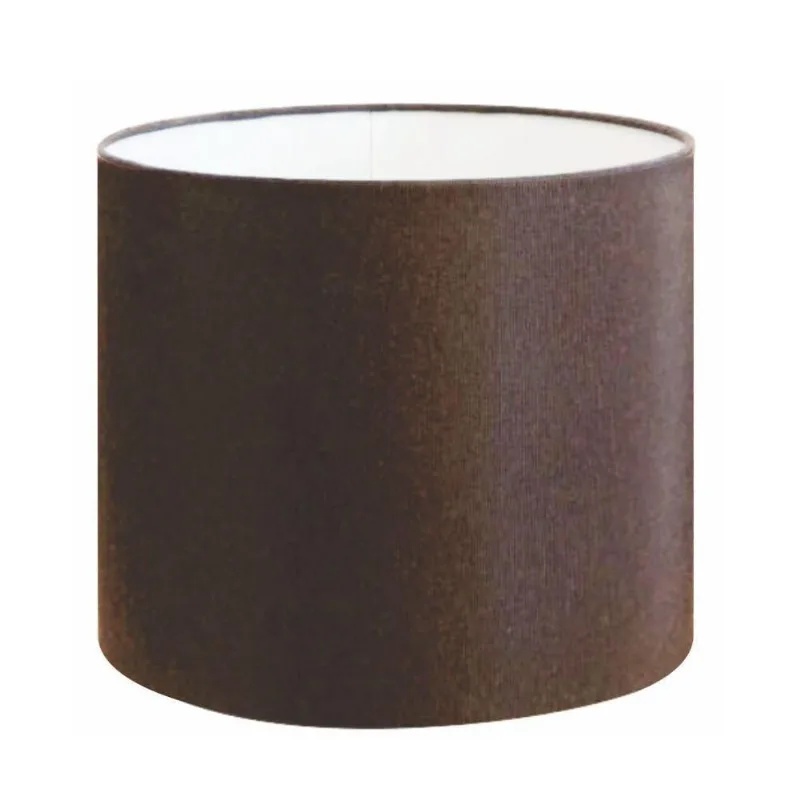 Cúpula para Abajur CP-4999 Algodão Cru Cilíndrica 50X45CM Soquete 3,5CM Café Vivare Brasil - Vivare Brasil Iluminação
