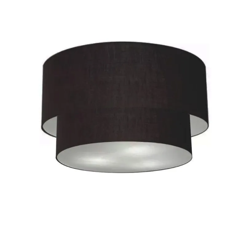 Plafon Para Corredor Cilíndrico Sc-3045 Cúpula Cor Preto - Vivare Brasil Iluminação