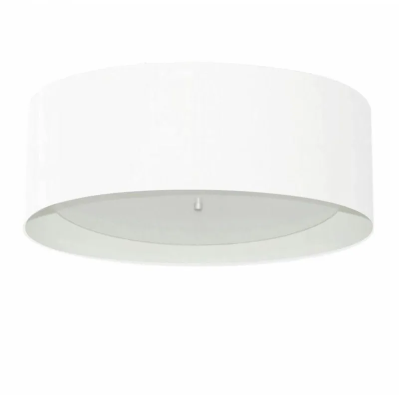 Plafon Para Sala De Estar Cilíndrico Se-3008 Cúpula Cor Branco - Vivare Brasil Iluminação