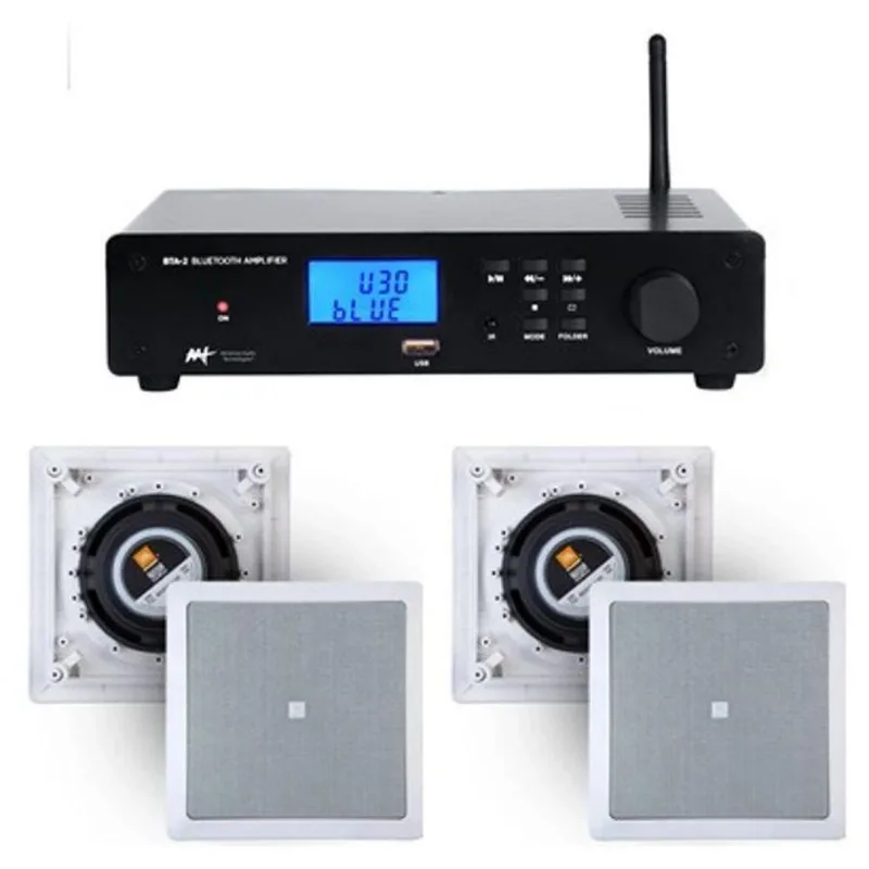 Amplificador Aat Bta-2 Stcom Bluetooth + 4 Caixas Jbl 6co1q