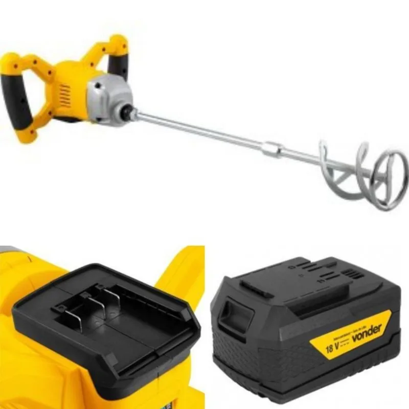 Misturador De Argamassa Imav 1828 + 1 Bateria 4ah 18v Vonder