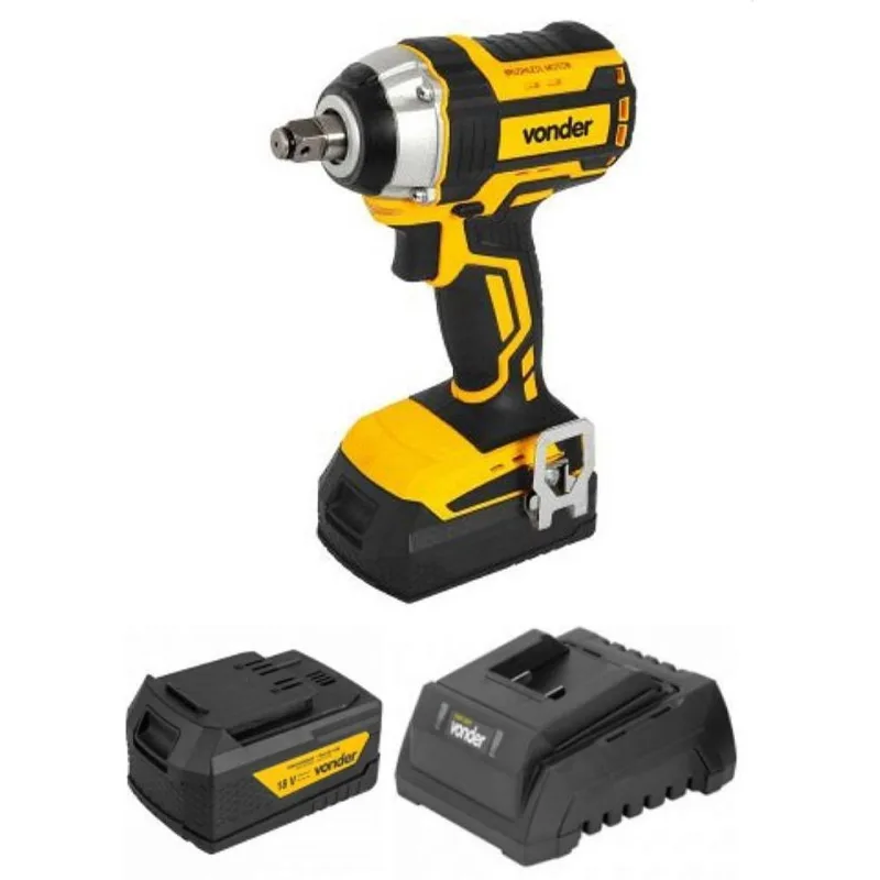 Chave De Impacto Iciv 1807 Vonder 1/2 Com 1 Bateria 18v 4ah