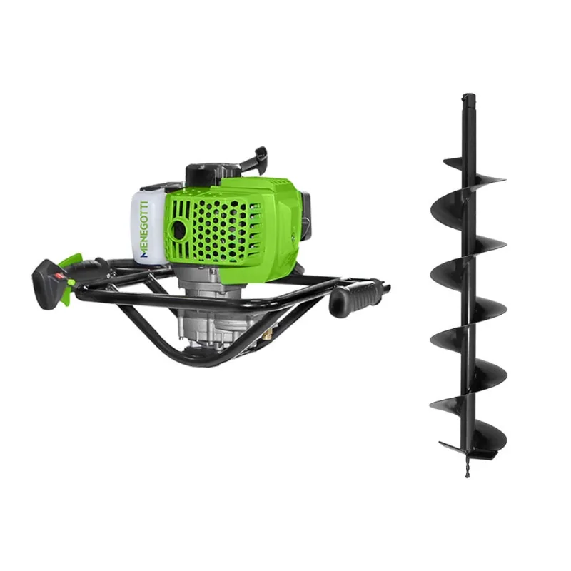 Perfurador Solo Gasolina 52cc 2t Com Broca 15x80cm mcc MPS52 Menegotti