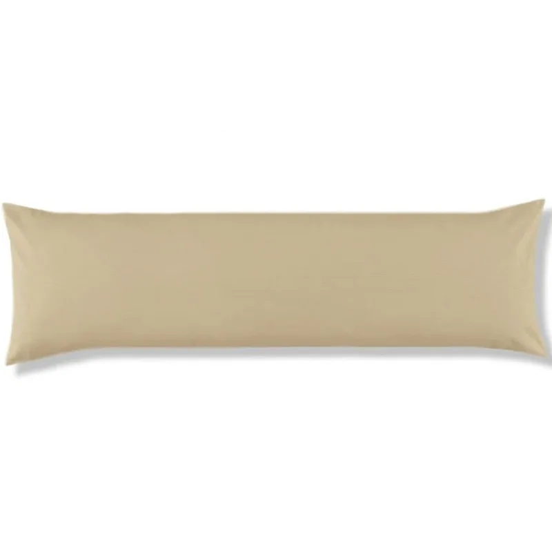 Fronha Para Travesseiro Body Pillow Com Zíper 40x140cm Avelã
